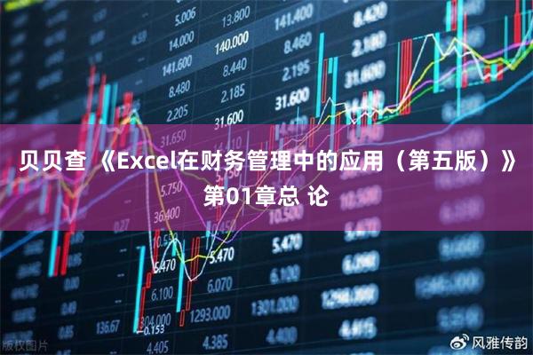 贝贝查 《Excel在财务管理中的应用（第五版）》第01章总 论